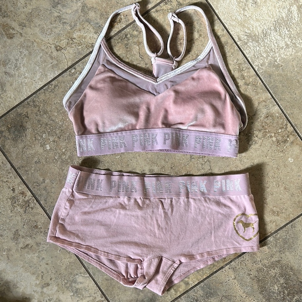PINK Victoria's Secret Women's Intimates Set - Light Pink